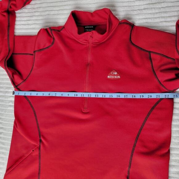 Eider Quarter Zip Pullover Red Performance Top Men’s L Outdoor Hiking Gorpcore - Picture 4 of 9